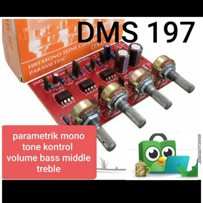 dms 197 parametrik tone kontrol control mono middle toa vokal midrange