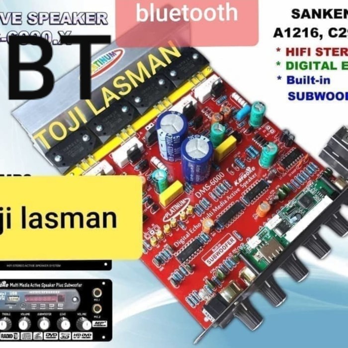 speaker aktive dms 6000 mp3 mic echo subwofer platinum dms6000 aktif