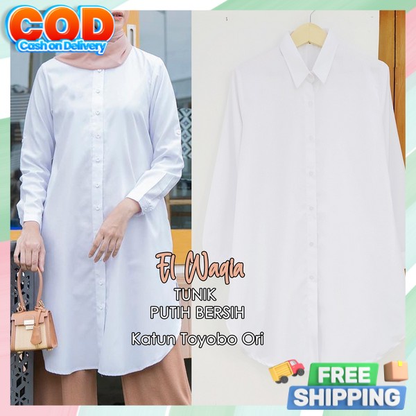 Tunik Viral Trendy Midi Dress Mulimah Baju Atasan Tunik Kasual Tunic Terbaru 2023 Tunix Wnta Kekinia