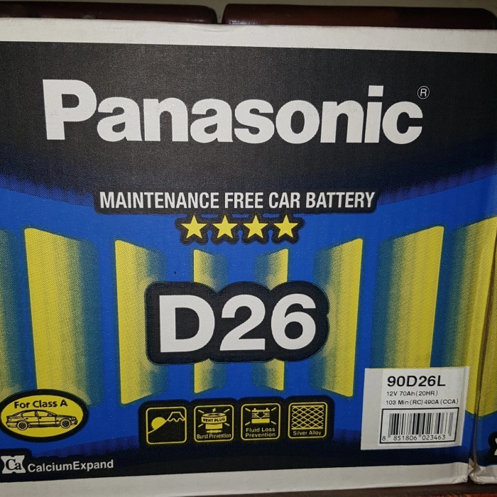 Aki Panasonic 90D26L / 80D26L 12v 70ah