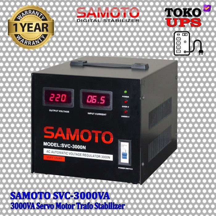 Terlaris Stabilizer 3000Va Samoto Svc3000 Svc-3000