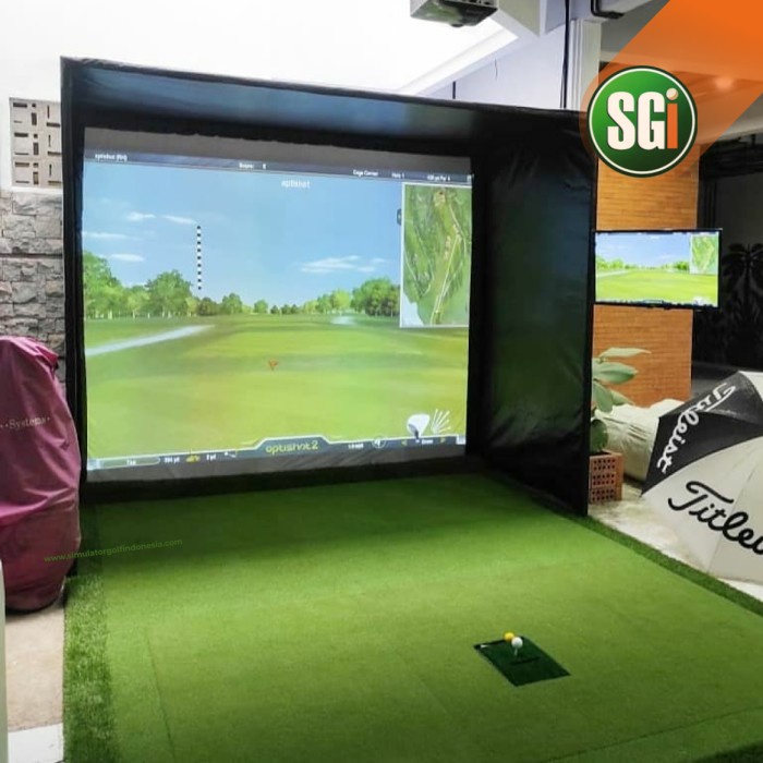 Terlaris Simulator Golf Enclosure Optishot 2