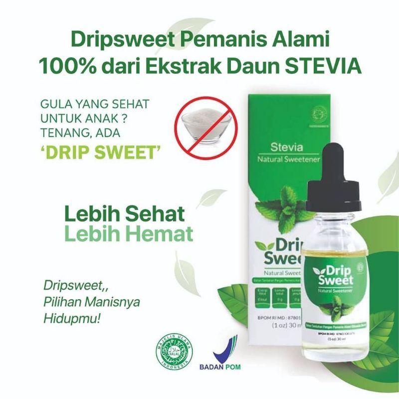 

Dripsweet 30Ml, Gula Cair Stevia