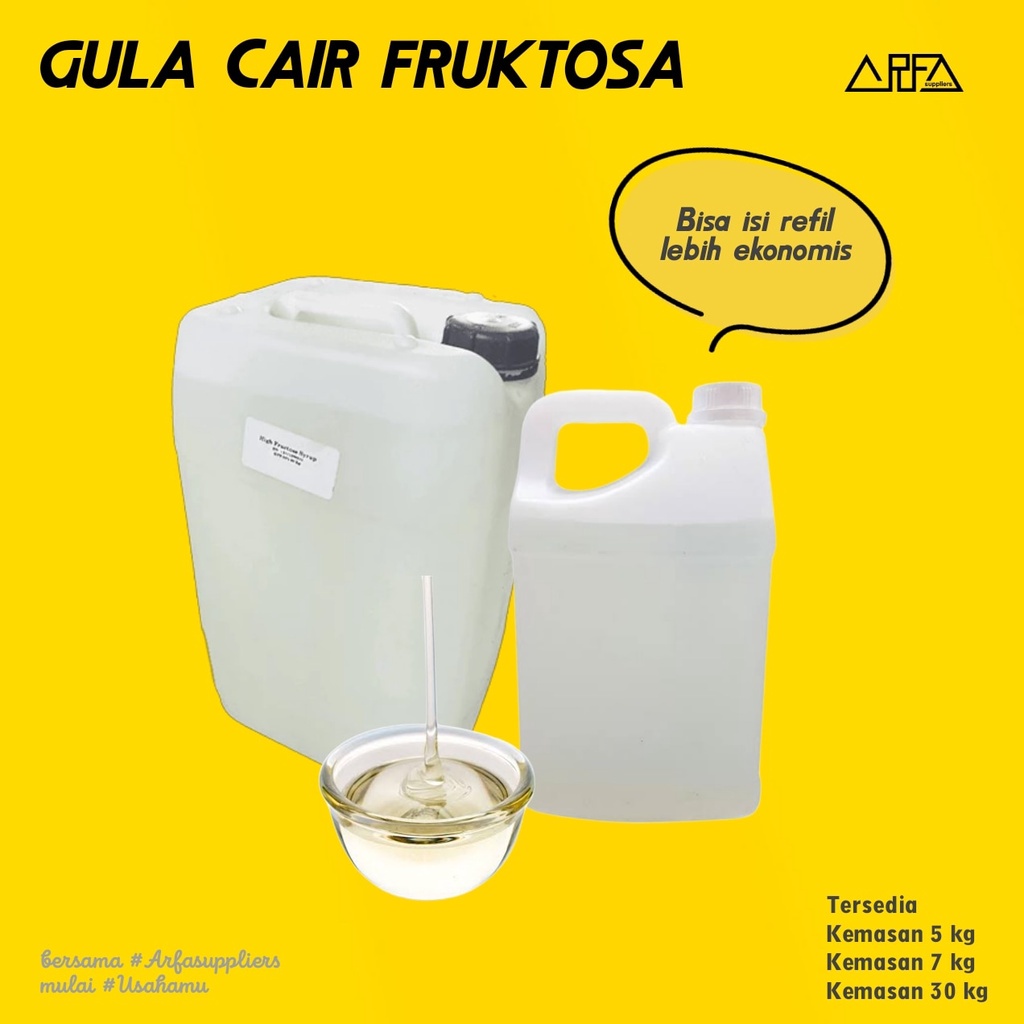 

Gula Cair Fruktosa 5Kg Simpel Sirup Aman Dikonsumsi