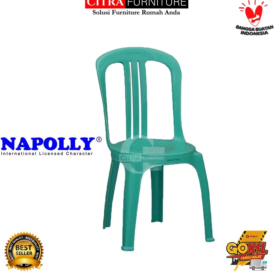 ➘ Napolly | Kursi Plastik sandaran Napoly Big 101 | Kursi senderan ❀ ✦