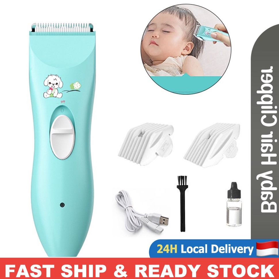 Langsung Atc.. Baby Hair Clipper Alat Cukur Rambut Bayi Anak Lengkap & Mudah untuk Dicuci & Hair cli