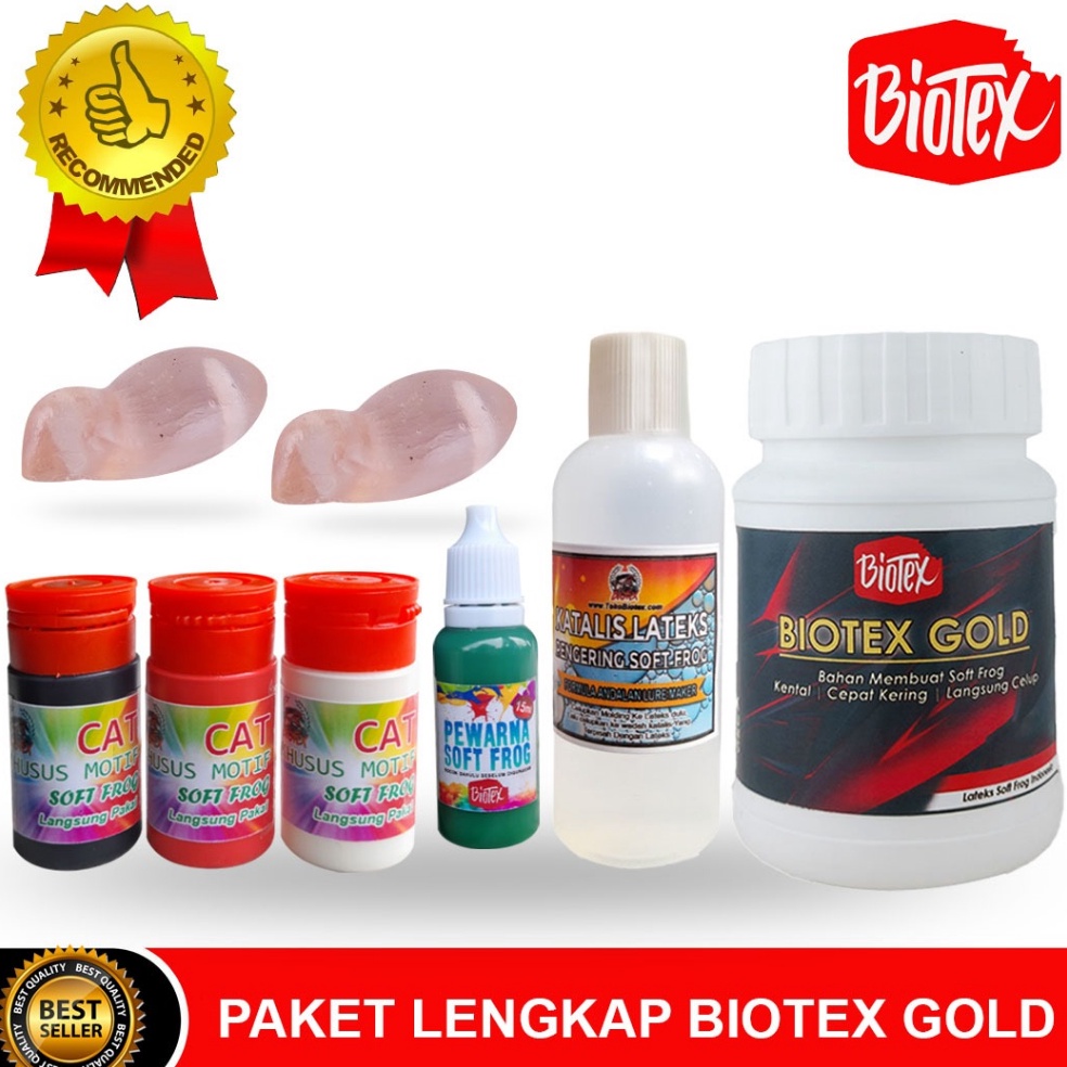 CHEKOUT Lateks Soft Frog BIOTEX GOLD Paket Lengkap Pemula