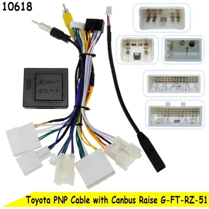 Toyota Innova Fortuner Kabel Soket Canbus PNP Cable Socket HU Android