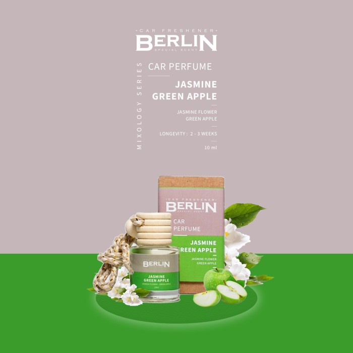 Berlin Parfum Mobil Gantung Pengharum Ruangan - Jasmine Green Apple terlaris