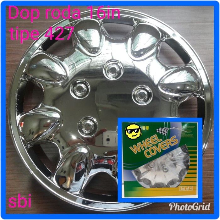 WHEELDOP TRUK/ DOP RODA CHROME RING 16 INCH TUTUP VELG RODA ready