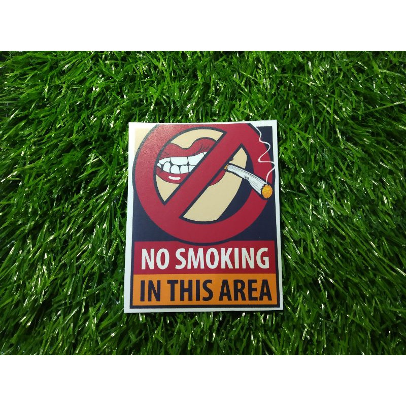 

print stiker no smoking