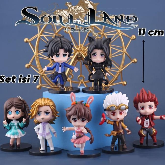 ACTION FIGURE SOUL LAND DOULUO DALU TANG SAN SET 7 PCS