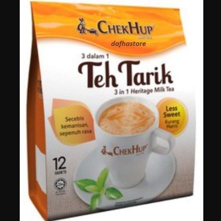 

Chek Hup 3 In 1 Teh Tarik Lk Tea / Less Sweet/Kurang Manis