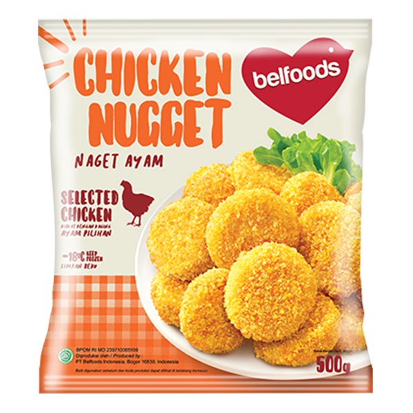 Promo Harga Belfoods Nugget Chicken Nugget 500 gr - Shopee