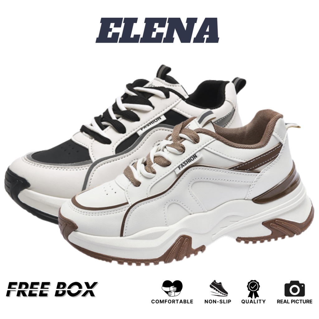 Sepatu Wanita Terbaru 2023 Korean Style  Asli Sneakers Olahraga Dewasa Viral Sneaker Cewek Putih Sli