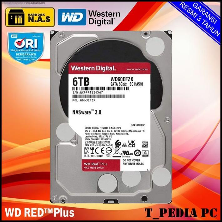 Best Product Wd 6Tb Red Plus Wd60Efzx 3.5" Resmi