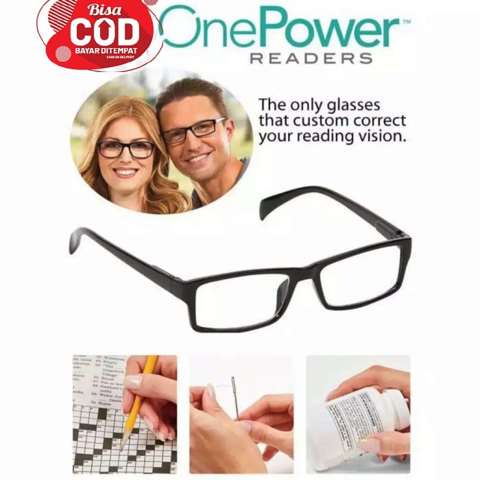 Terlaris Kacamata Baca One Power Readers Unisex Glasses Plus Autofocus