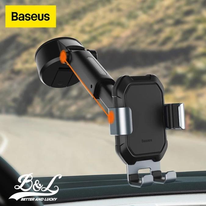 baseus car mount phone holder tank gravity with suction cup