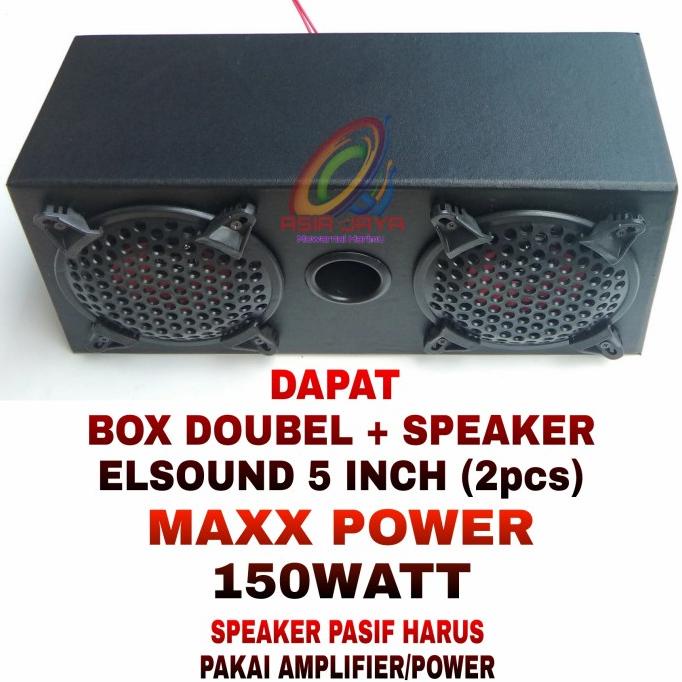 Paket Combo Elsound 5 inch & Box 5 Double