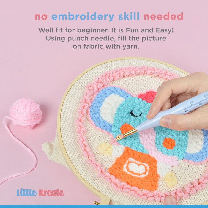 

BIGPUNCH#01 - DIY PUNCH NEEDLE EMBROIDERY SET / PAKET SULAM MENYULAM