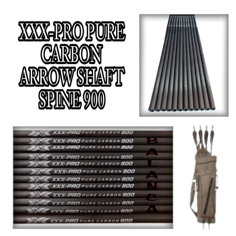 XXX Pro Pure Carbon 900 - Arrow Shaft - Spin 900 Archery