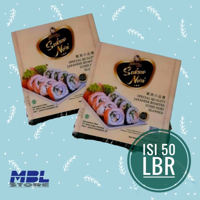 

Sakao Nori Sushi Spesial Grade 50 Sheet Roasted Rumput Laut