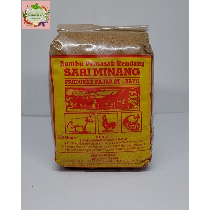 

Bumbu Pemasak Rendang Asli Sari Minang 500Gr