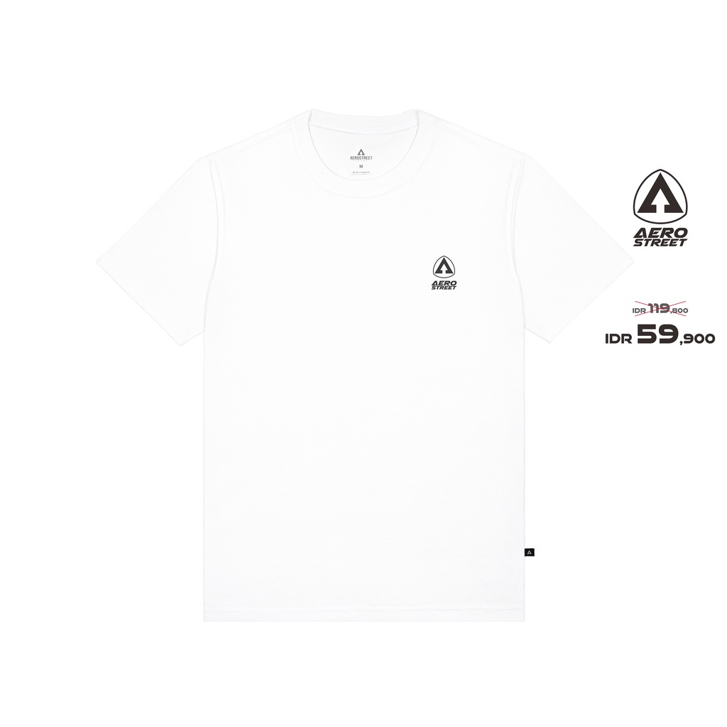 Baju Kaos Aerostreet T Shirt Aerostreet Putih Kaos T-Shirt Tshirt ABAAA