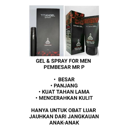 TITAN.GEL.&.TITANGEL.SPRAY.PRODUK.DIJAMIN.ORIGINAL.100%ASLI.ALAMI.INSTAN.MEMBUAT.PRIA.TAMBAH.PERKASA