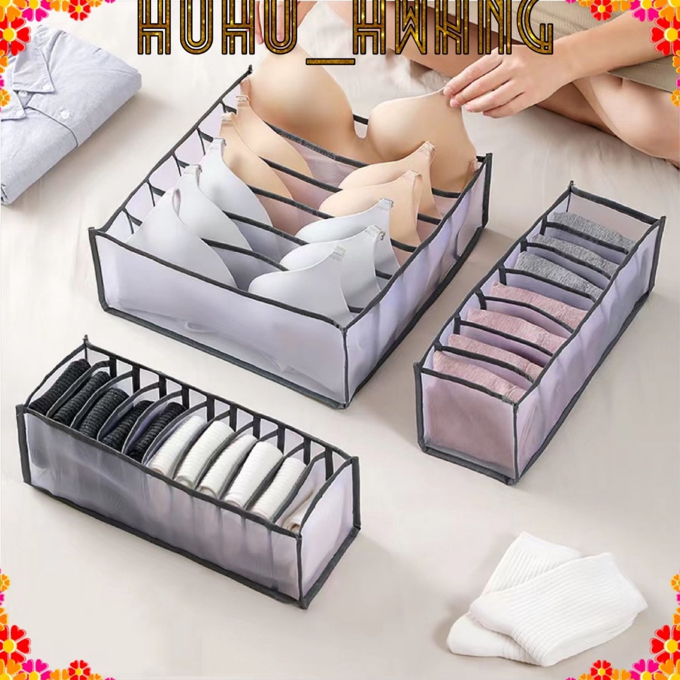 Cepaat HOHO_HWANG (A-1) Storage Box Bra Celana Dalam || Tempat Pakaian Dalam || Organizer Lemari