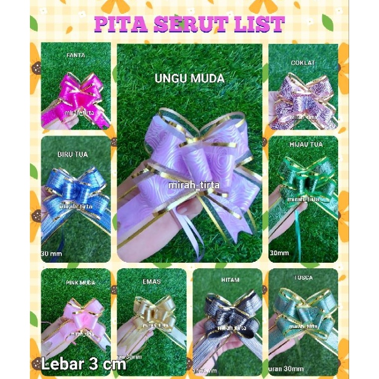 

Laris✰➥ ❤PREMIUM❤ 10 pcs Pita serut list emas. pita tarik 30mm. pita serut 3cm .pita tarik premium .pita parcel.pita buket bunga. pita kado C81 ❈