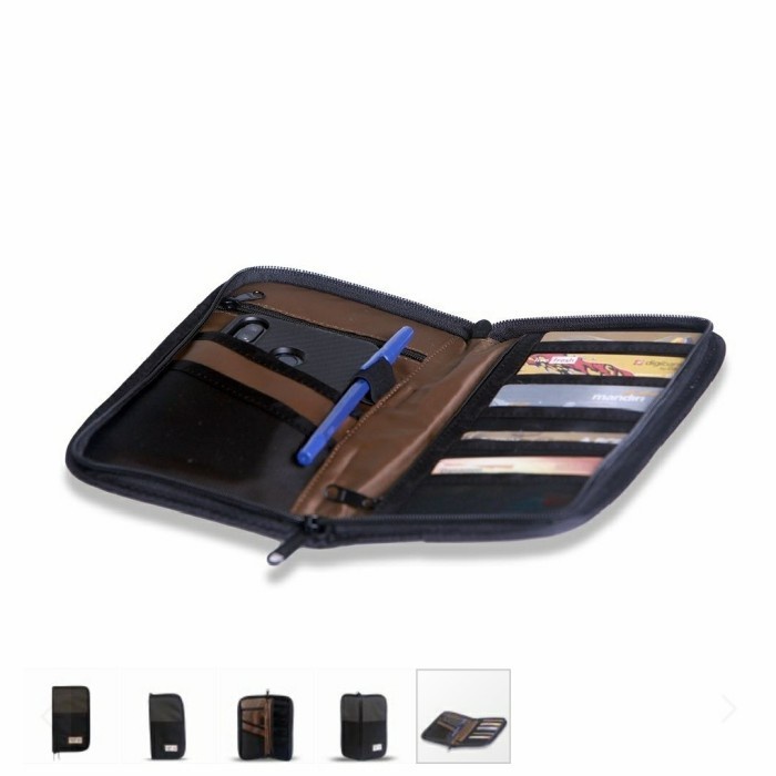 EIGER 5294 PINEWOOD PASSPORT WALLET, BLK TAS GANTUNG DOKUMEN