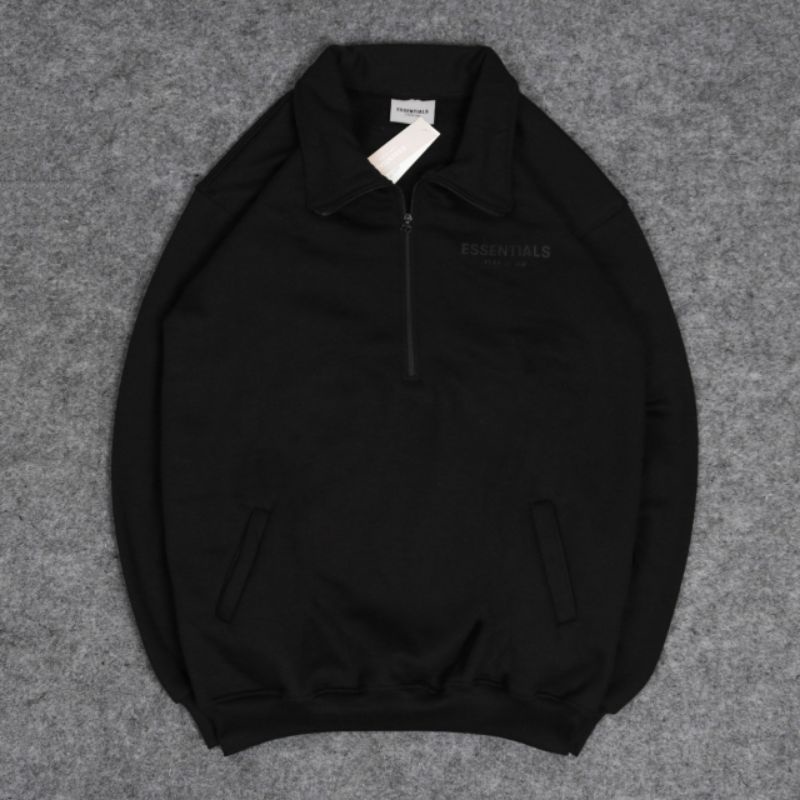 Crewneck Essentials Half Zipper Fulltag Label