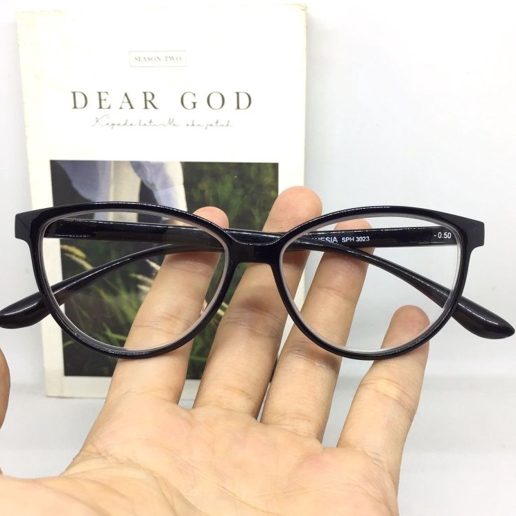 Sedia DisiniU0g0F ATM3037 Kacamata Baca Cat Eye +0.50 sd +4.00 Kacamata Baca Cewek Model Cat Eye