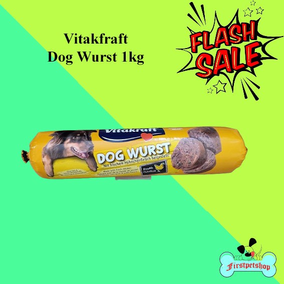 PROMO VITAKRAFT DOG WURST CHICKEN 1 KG DOG SAUSAGE. SOSIS MAKANAN ANJING TERBARU
