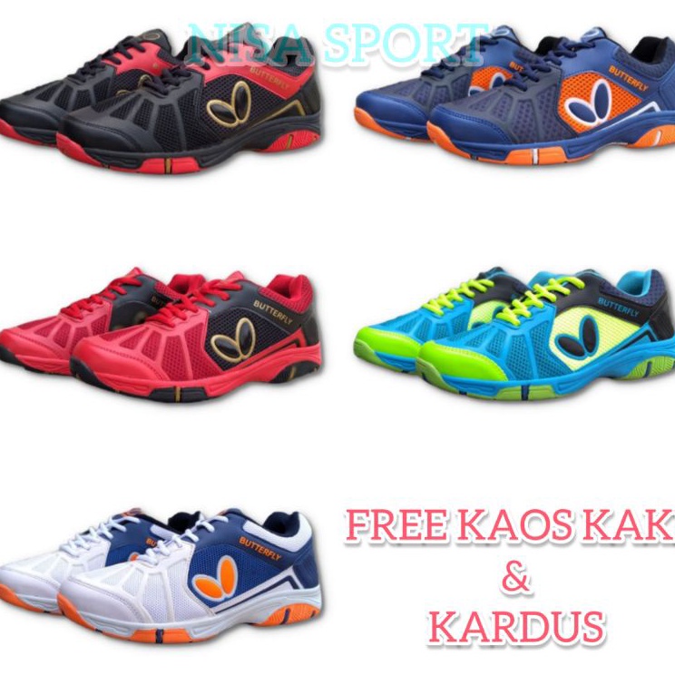 Ns Sepatu Butterfly Sepatu Tenis Meja Butterfly Sepatu Ping Pong Butterfly Tennis ✺ ★★★