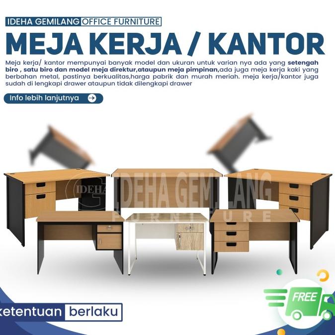 Meja Guru Meja Kerja Kaki Besi Mt M Sudah Tk Dn