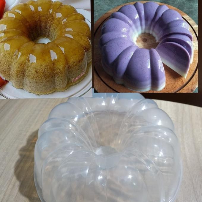 Produk Terbaik] Loyang Puding Plastik Cetakan Agar 20cm