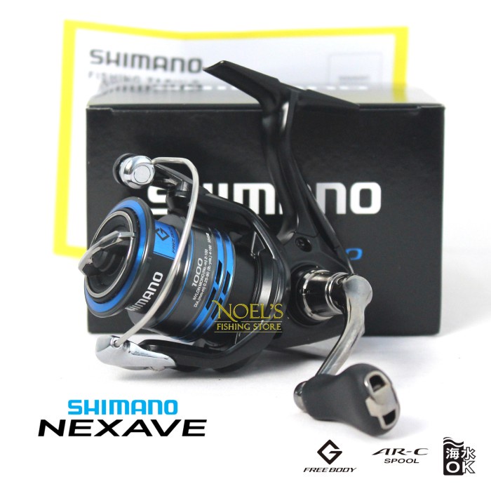 Terlaris Reel Shimano Nexave Fi 1000 S/D 8000 Hg Saltwater Pancing Spinning