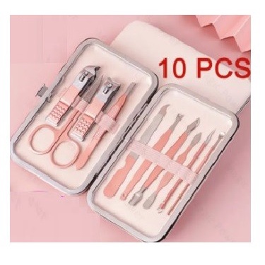 Terlaris Pembersih Pemotong Kuku Gunting Kuku Pedicure Pink 10 Pcs Ctg 012