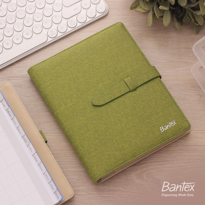 

BUKU AGENDA PLANNER COVER KULIT LIME LEATHER DIARY BANTEX - 7492 65