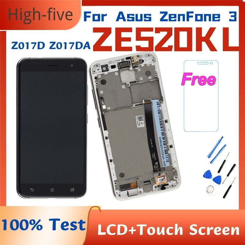 5.2"; For ASUS Zenfone 3 ZE520KL Z017DA Z017DB Z017D LCD Display Touch Screen Digitizer Assembly  Fr