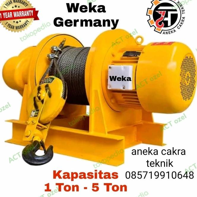 Electric Winch Hoist 1 Ton 100 Meter Weka Germany