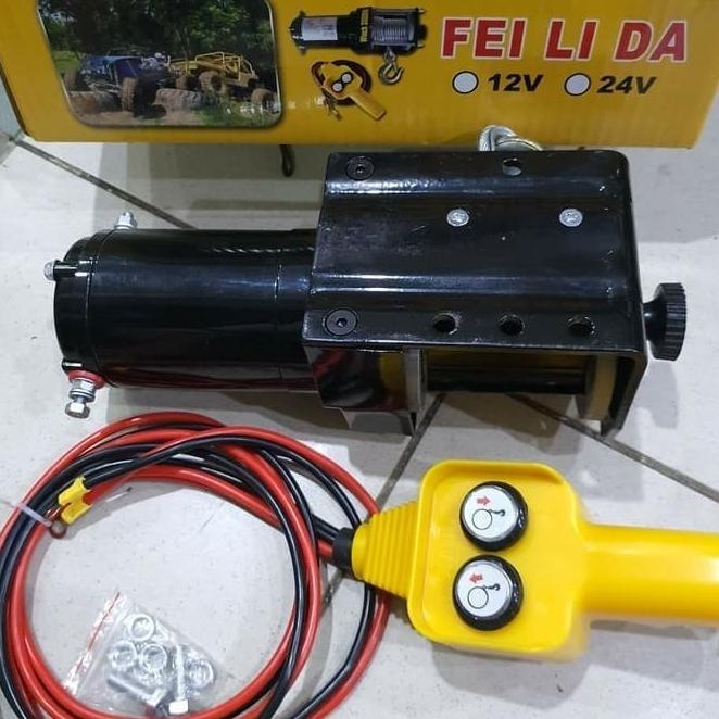 Winch Atv Hoist 1000 Kg Electric Winch 2000 Lbs