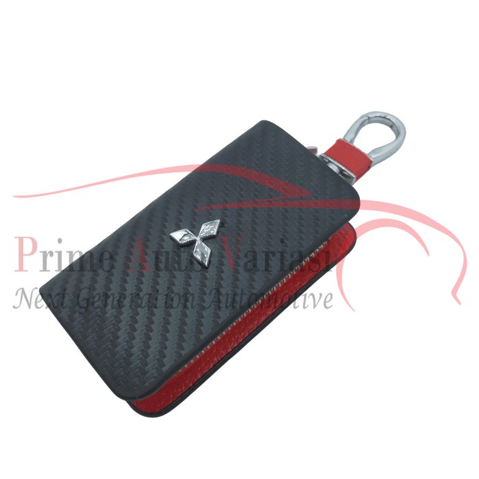 Dompet STNK Carbon MERAH Dompet mobil STNK - MITSUBISHI terlaris