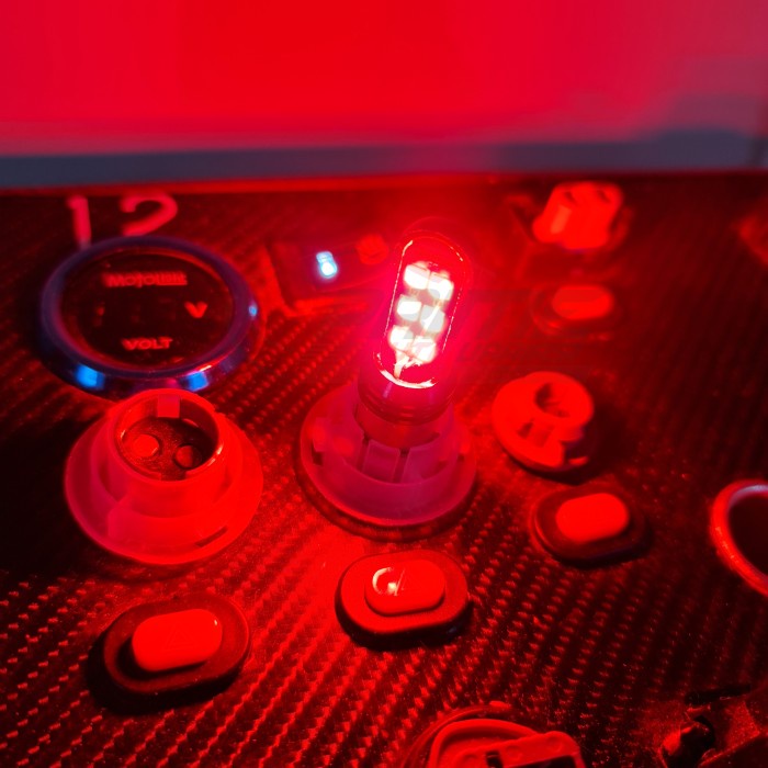 ROHS - Led Super Bright 1156 3030 12SMD STROBO RED/MERAH - 1 BUAH terlaris