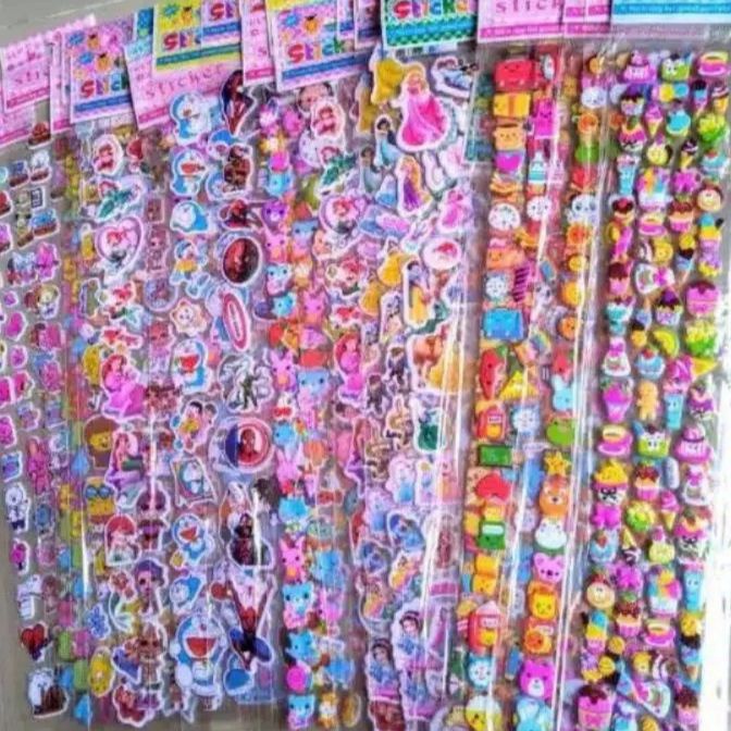 

(XB♥.N♪] 20PCS STIKER TIMBUL PANJANG (ISI MIX)siaap.dikirim.!