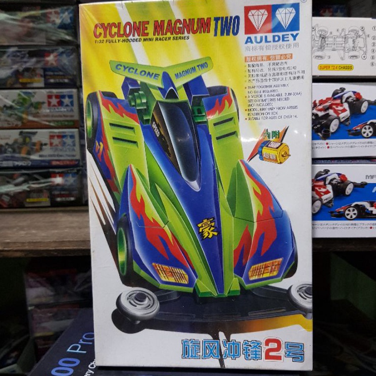 Wq MINI 4WD AULDEY CYCLONE MAGNUM TWO ( VICTORY BODY HIJAU ) ✷ ★★★★