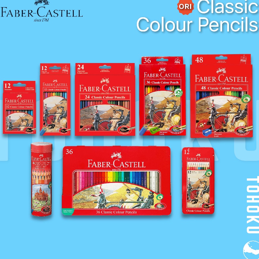 

[ZY❦.R») [Lengkap] Faber-Castell Classic Color Pencils | 12-24-36-48berrkualitas!