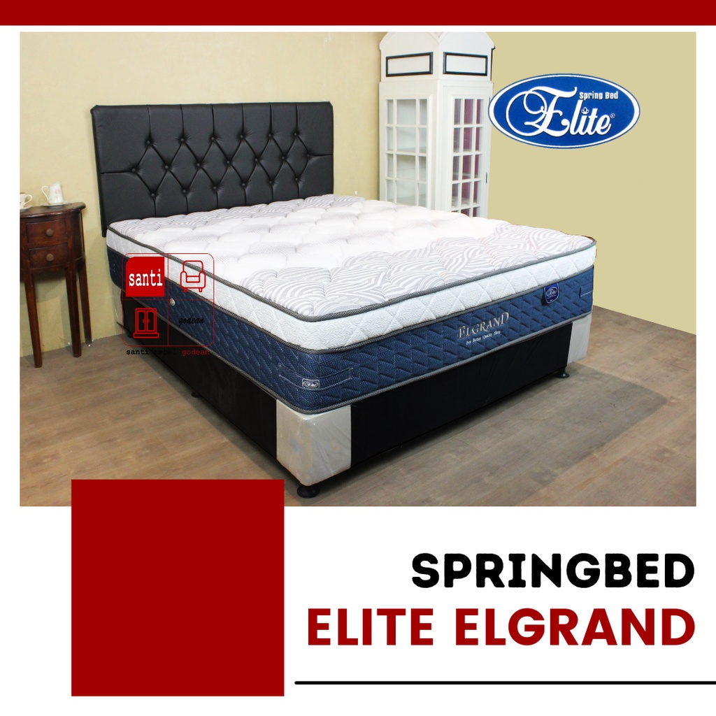 PROMO CUCI GUDANG 3.3    Springbed Elite Elgrand Plushtop 180 x 200 Full Set